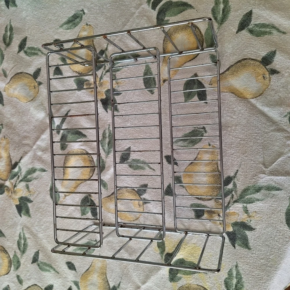 Chrome Metal Spice Rack